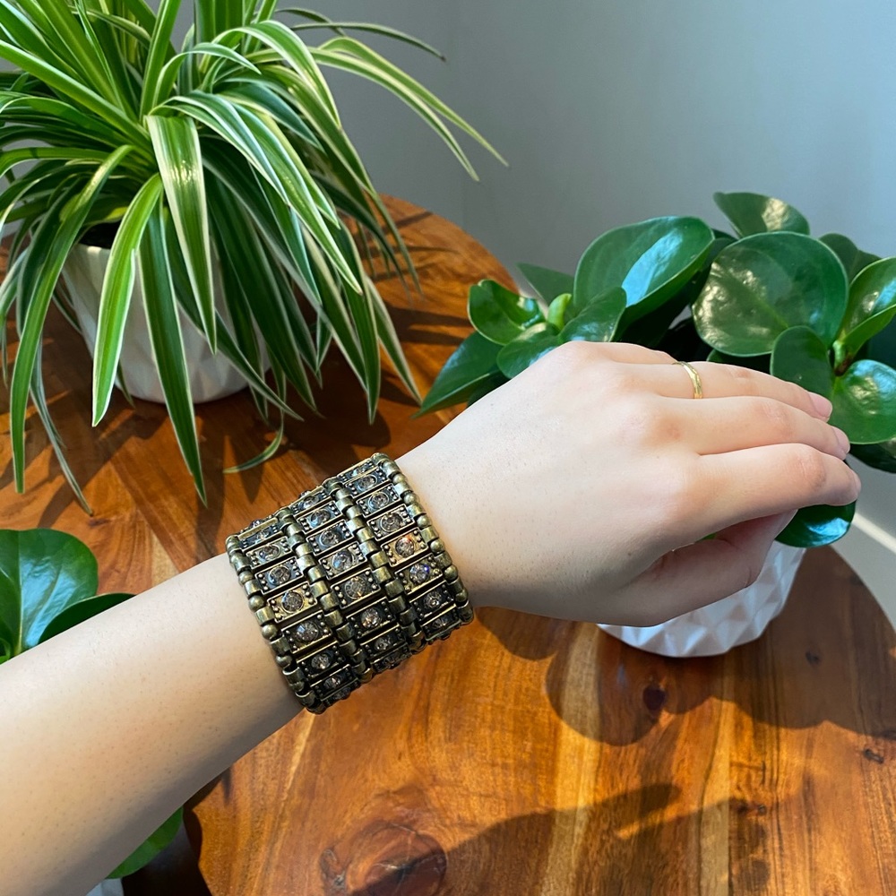 BOGO Brass Faux Stone Bracelet